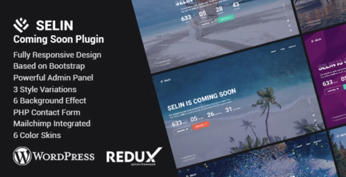 Selin - Creative Coming Soon WordPress Plugin