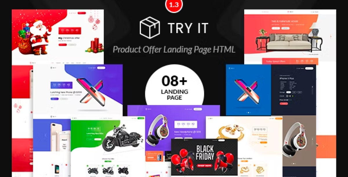 Tryit - Product Offer Landing Pages HTML Template